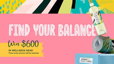 the balance new sweepstakes|Balance Wellness Donation Sweepstakes: Official Rules.